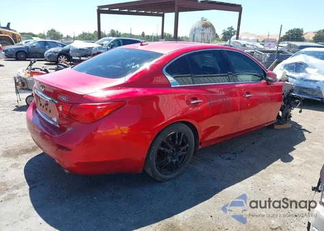 2017 Infiniti Q50 3.0T Red Sport 400 from USA, damaged, VIN JN1FV7AP5HM851251